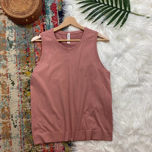 Athleta Tops - Athleta Pink Breathable Athleisure Workout Tank Top Size Medium